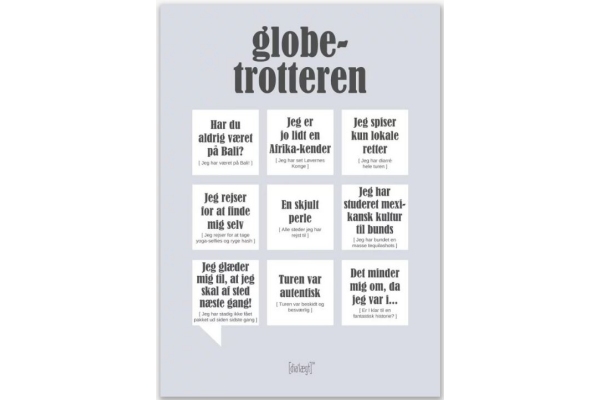 Citatplakat Globetrotteren