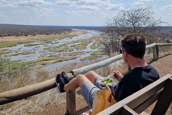 Udsigt over Olifant floden i Kruger parken