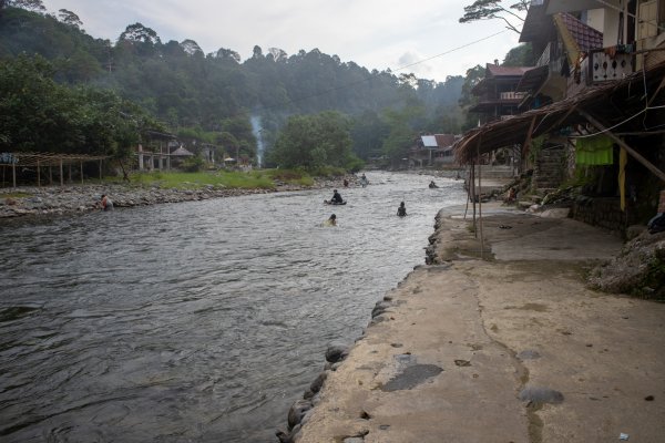 Bohorok floden i Bukit Lawang