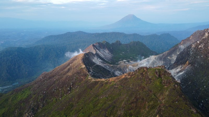 Imponerende landskab på Sumatra Indonesien