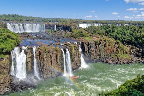 Iguazu vandfaldene er imponerende