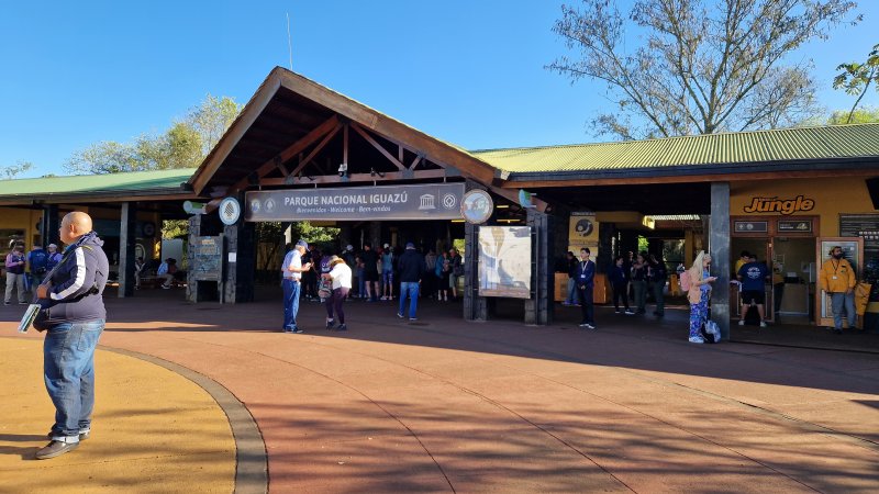 Indgang til Iguazu vandfaldene på den argentinske side