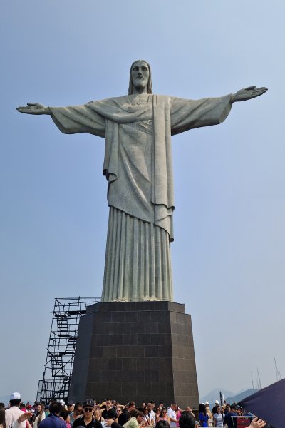 Kristus statuen i Rio de Janeiro Brasilien