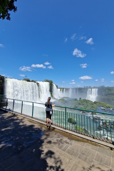 Næsten alene ved Iguazu vandfaldene