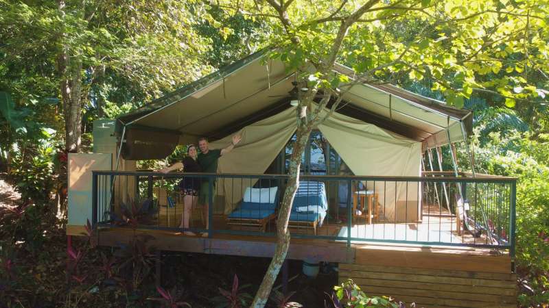 afslappende glamping isla chiquita